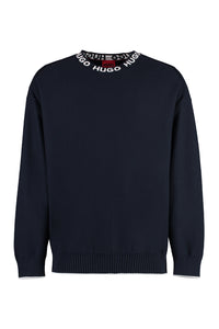 Cotton crew-neck sweater